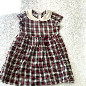 Petit Peony Tartan Holiday Dress